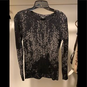 Small Mossimo black and grey, long sleeved shirt